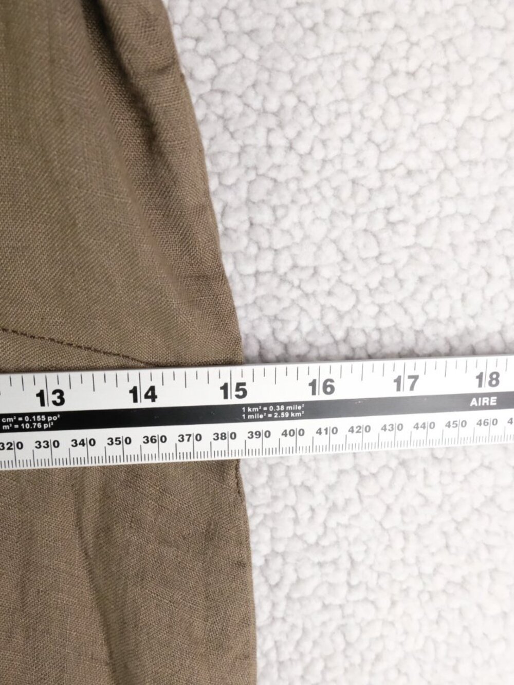 Alessia Pacini Dress Womens Small Olive Green 100% Linen Midi Asymmetrical Italy - Picture 8 of 11